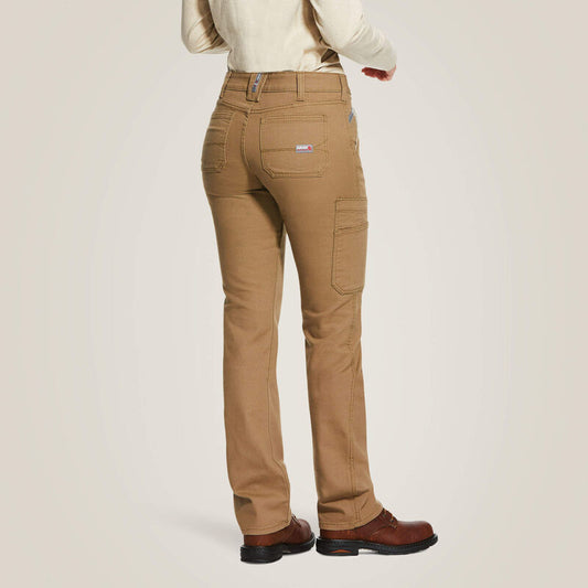 FR Stretch Duralight Canvas Straight Leg Pant - Khaki