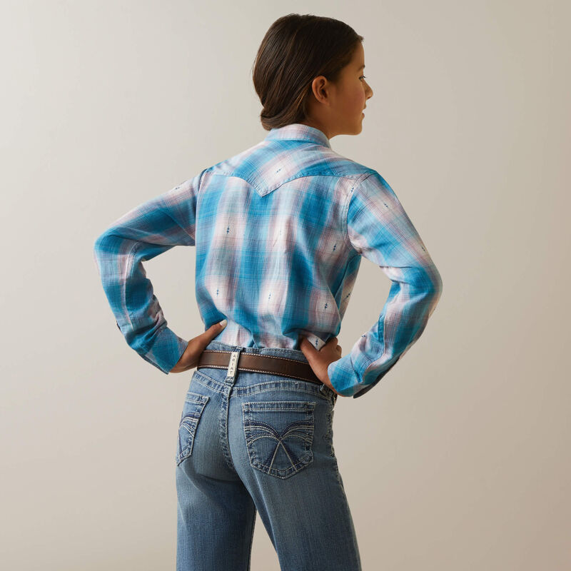Girl's Long Sleeve Button Up