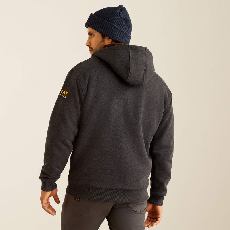 Rebar Sherpa-Lined Zip Up Hoodie
