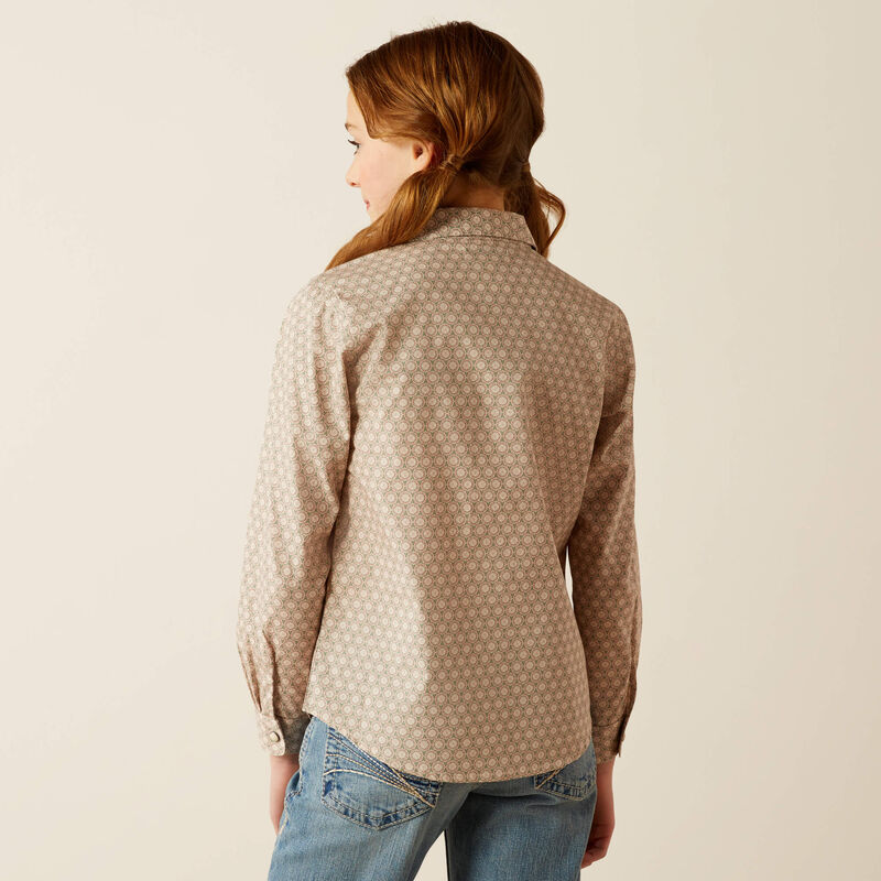 Girl's Long Sleeve Button Up