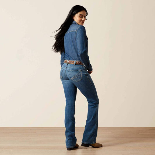 Women's Mid Rise Aisha Bootcut Jeans