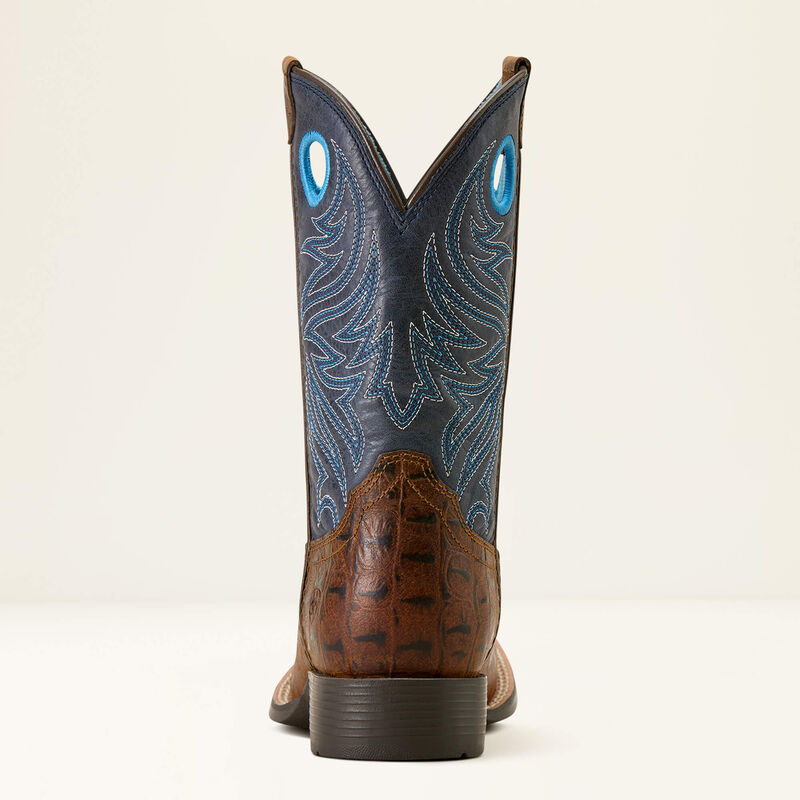 Youth Knox Wide Square Toe Western Boot