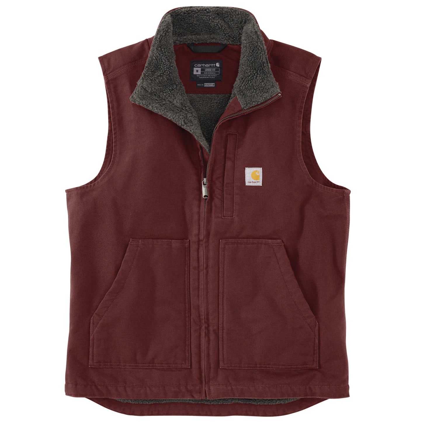 Mock Neck Sherpa Vest