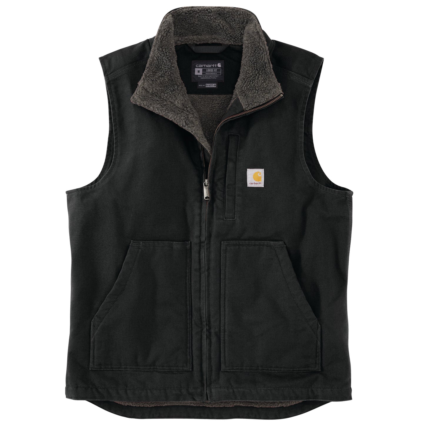 Mock Neck Sherpa Vest