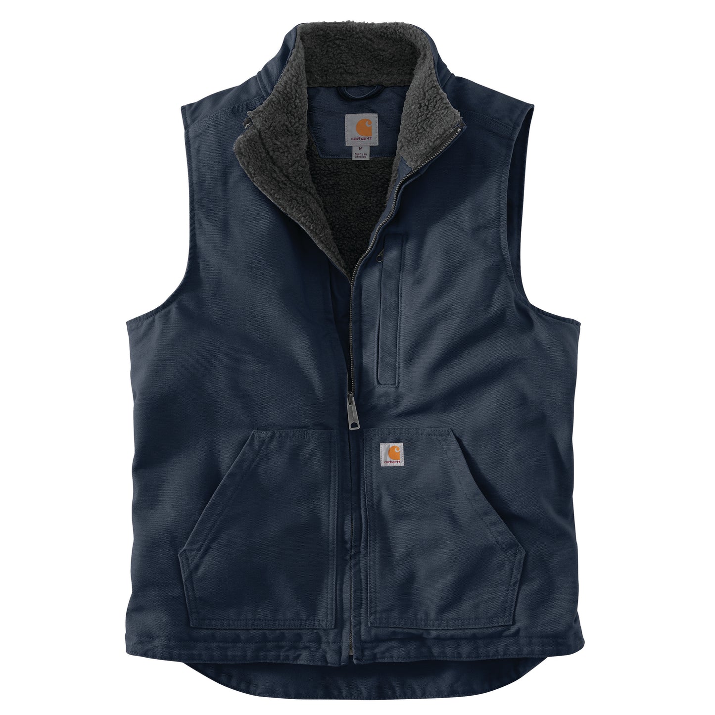 Mock Neck Sherpa Vest