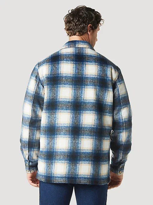 Men's Plaid Flannel Shirt Jacket