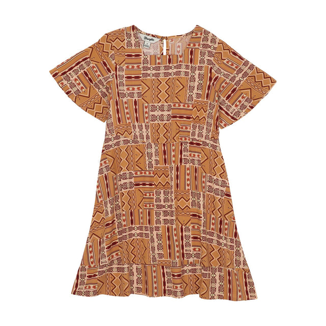 Girls Aztec Pink Dress