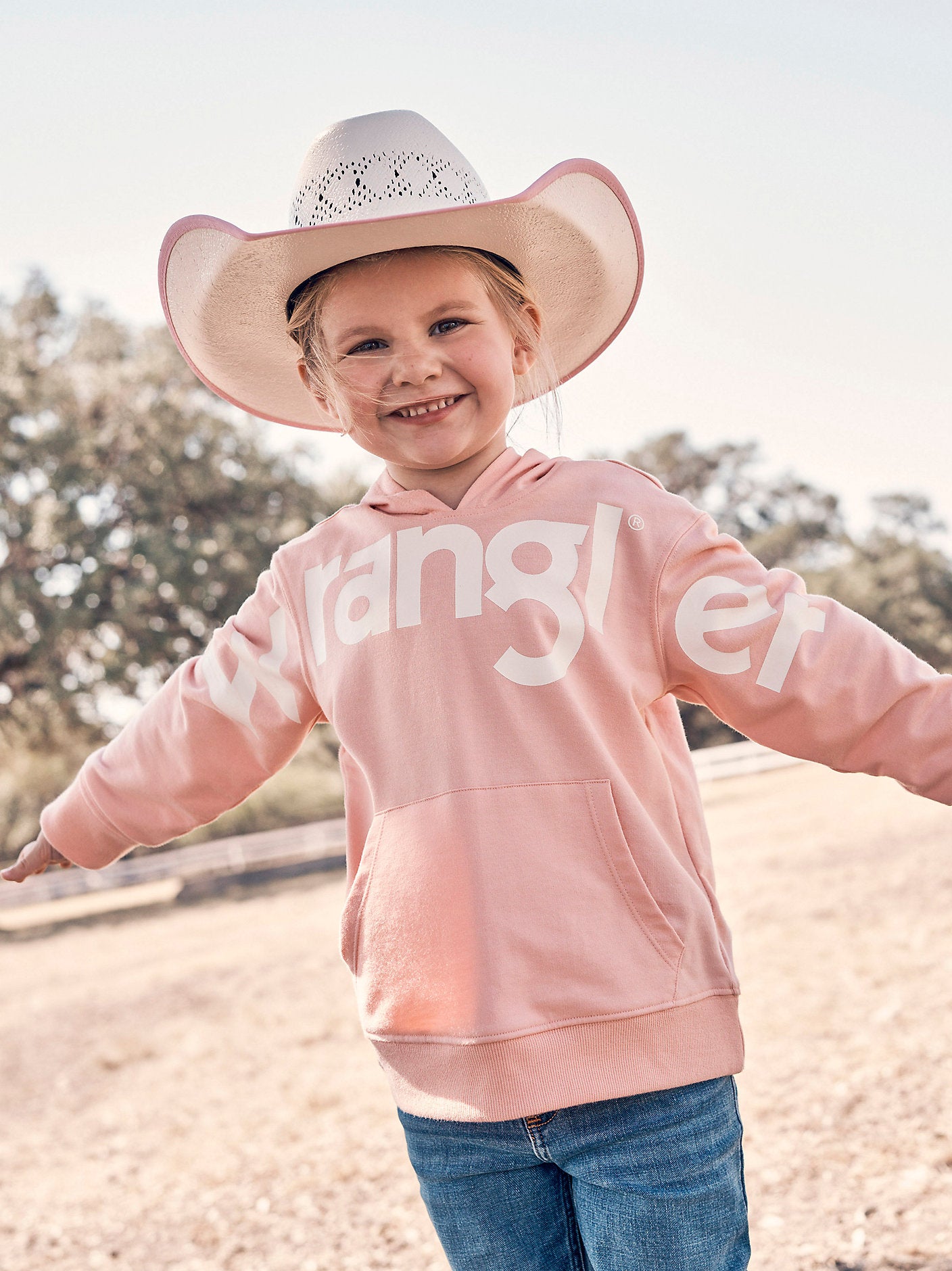 Girls Wrangler Logo Hoodie