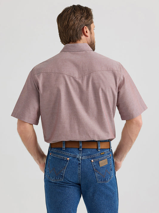 Men's Cowboy Cut Chambray Short Sleeve