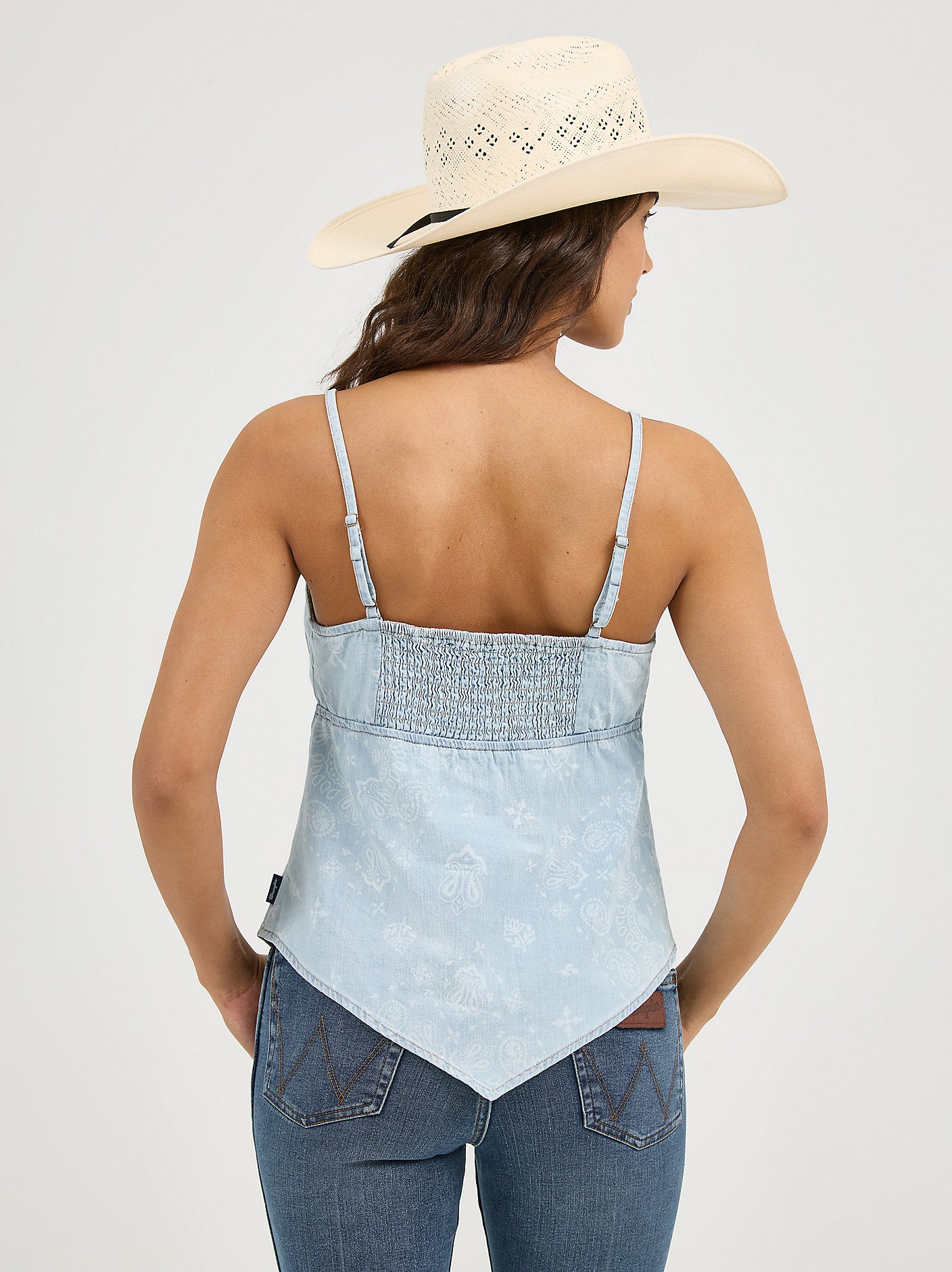 Women's Bandana Smocked Tank
