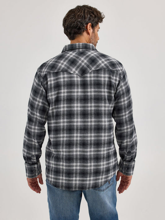 Men's Wrangler Retro Flannel Long Sleeve Snap