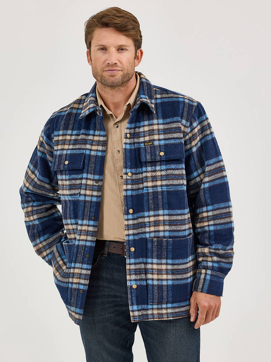 Men's Quilt Lined Flannel Shirt Jacket