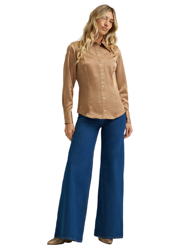 Women's Lainey Wilson Long Sleeve Satin Shirt