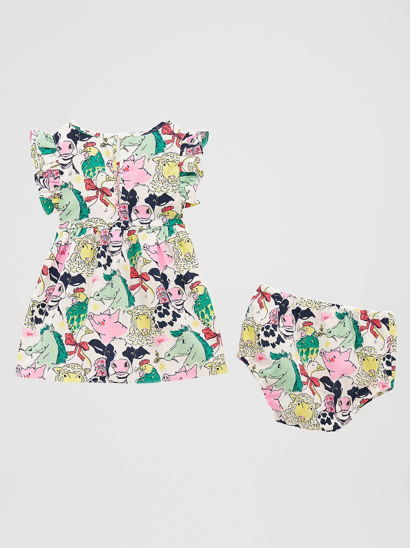 Baby Girl's Ruffle Sleeve Dress
