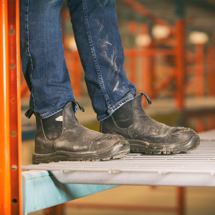 168 Work and Safety BLK w/Toe Cap