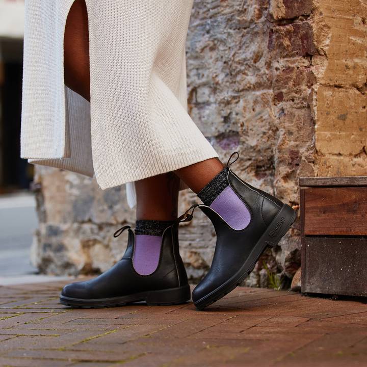 2303 Original - Black with Lavender Elastic