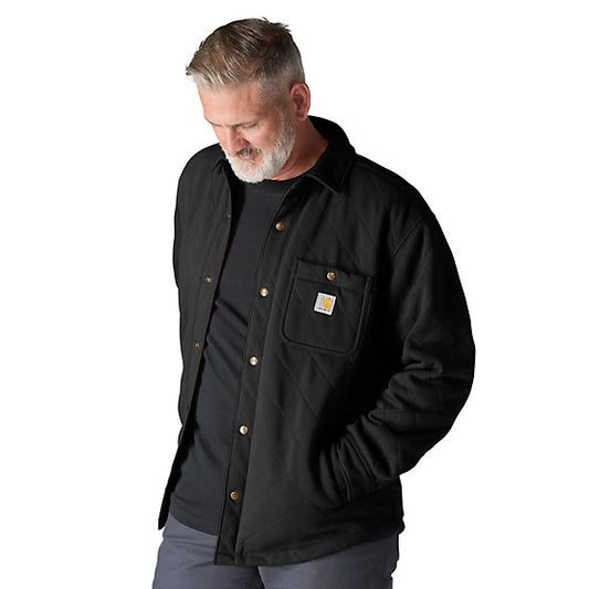 Men's Rain Defender Loose Fit Quilted Snap Jacket