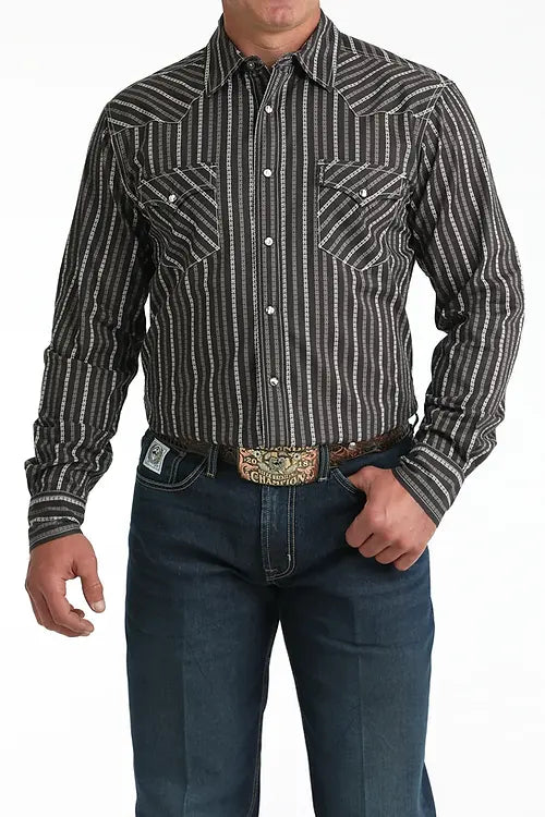 Men's Long Sleeve Print Modern