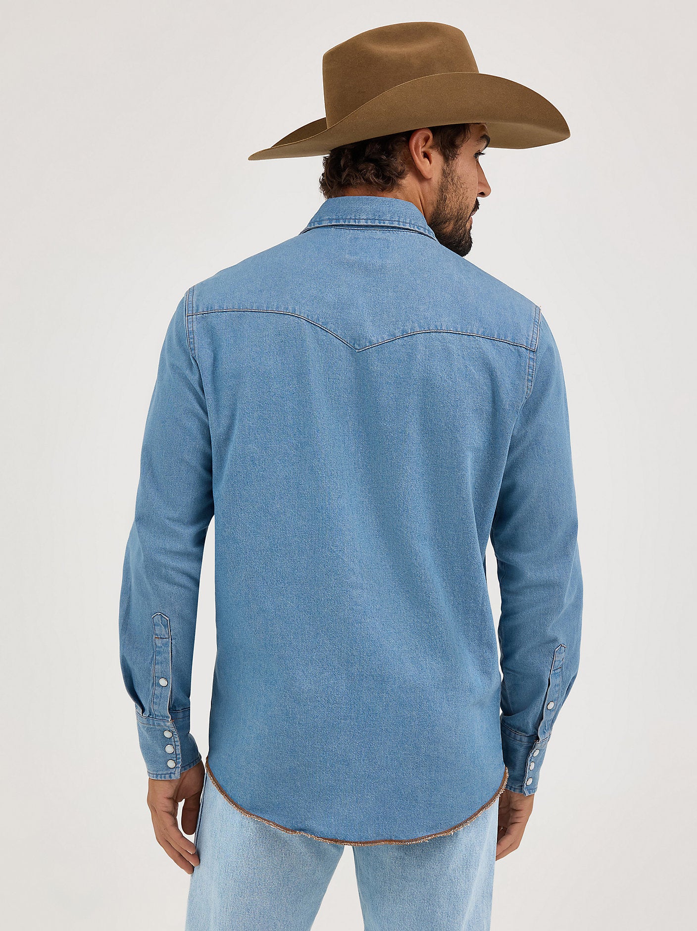 Wrangler Denim Work Long Sleeve - Stonewash