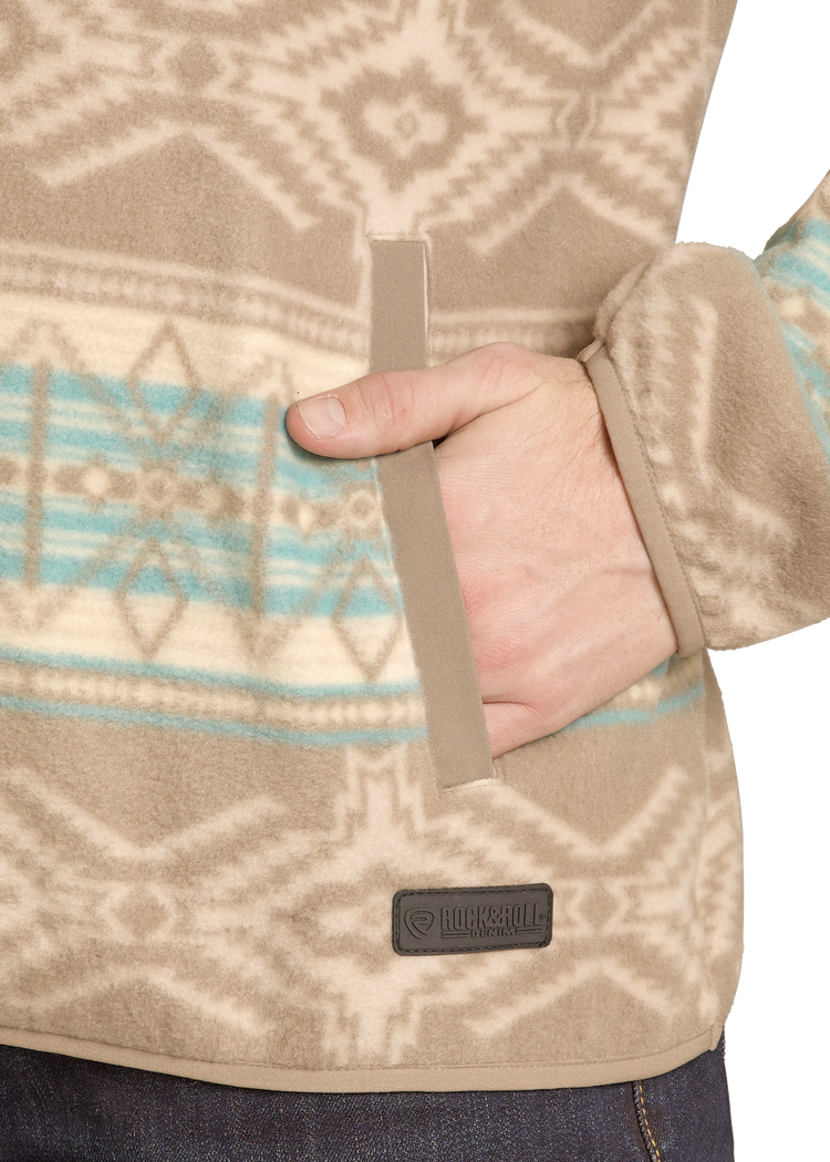 Men's Aztec Snap Fleece Pullover