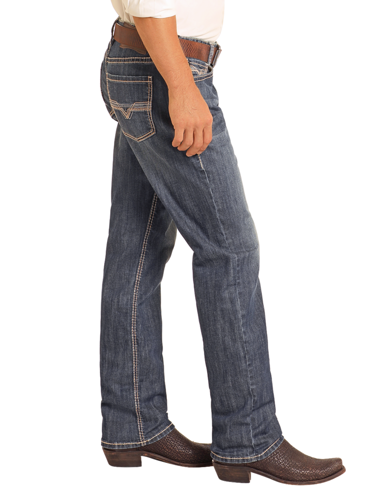 Double Barrel Relaxed Cut Jean