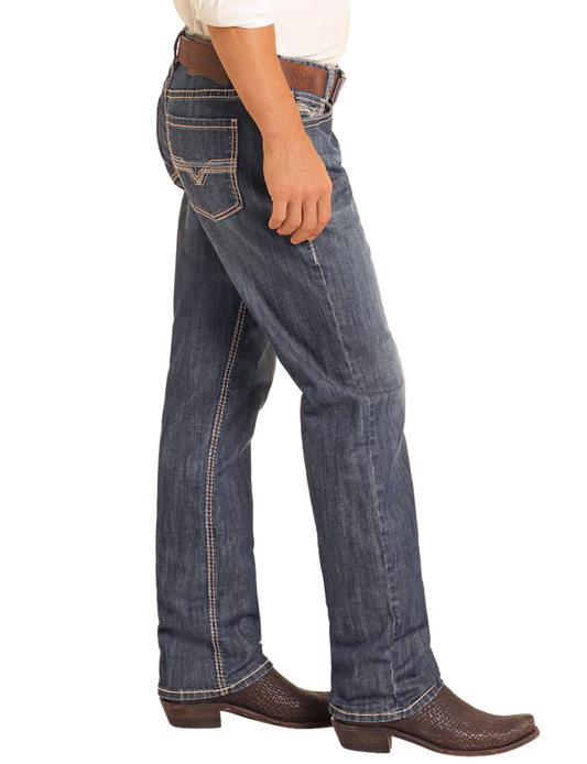 Double Barrel Relaxed Cut Jean
