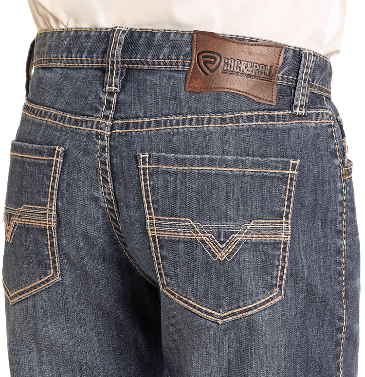Double Barrel Relaxed Cut Jean
