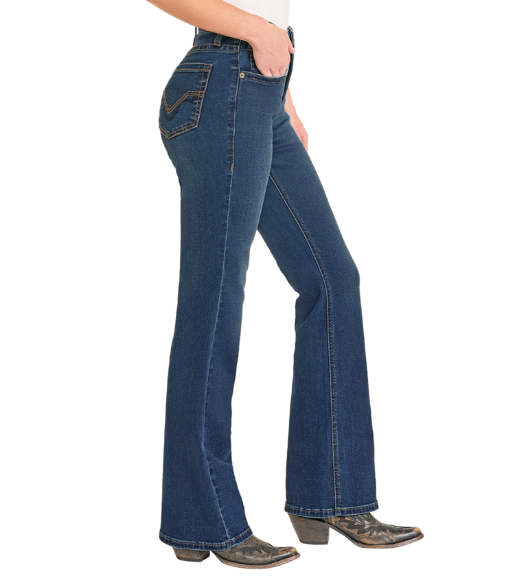 Women's Signature Embroidered High Rise Bootcut
