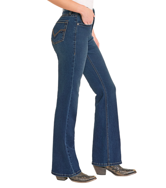 Women's Signature Embroidered High Rise Bootcut