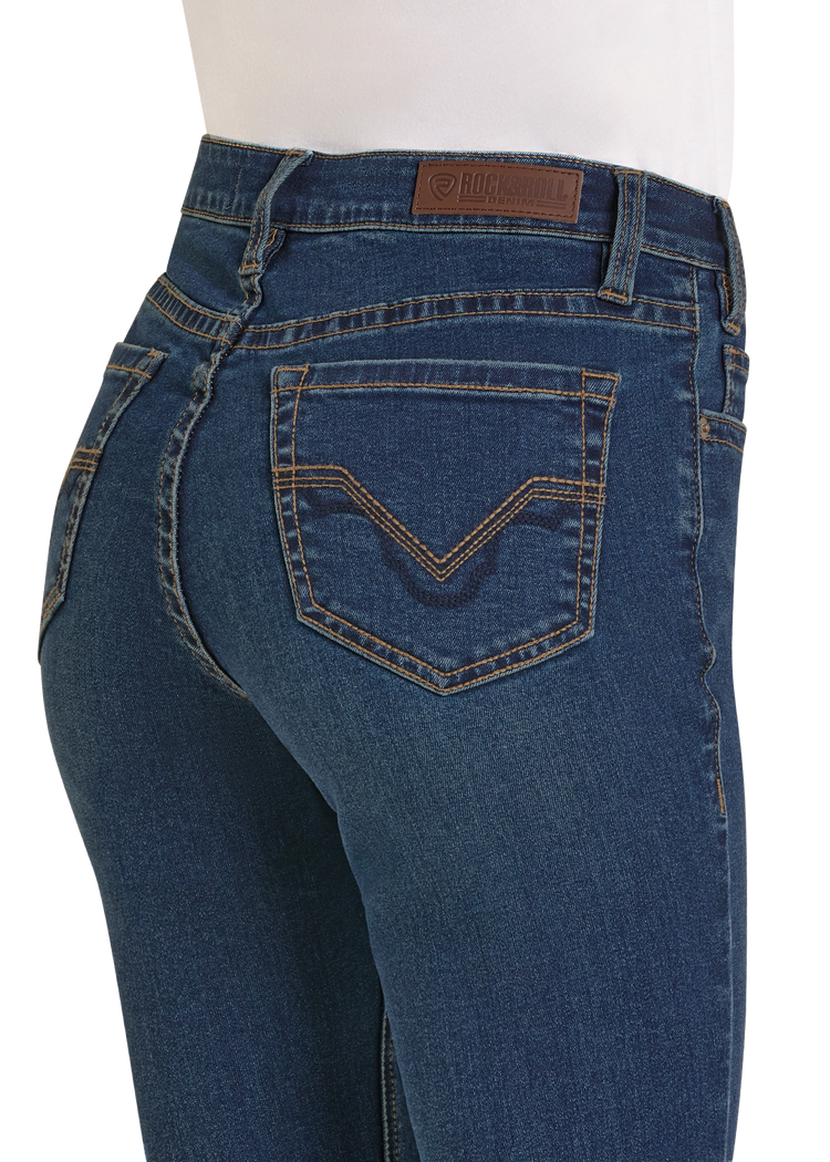 Women's Signature Embroidered High Rise Bootcut