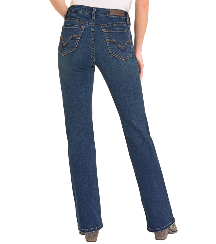 Women's Signature Embroidered High Rise Bootcut