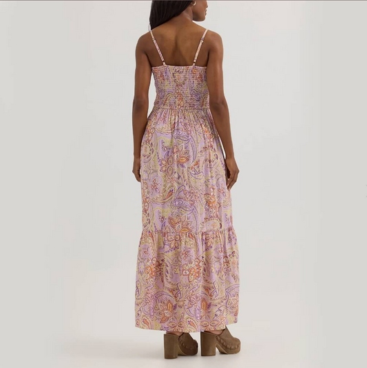 Women's Maxi Dress - Pastel Paisley