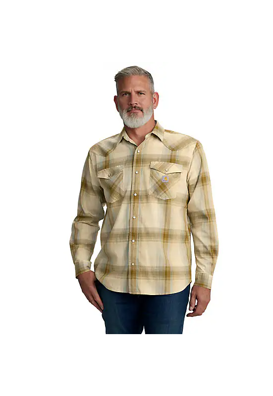Montana Relaxed Fit Long-Sleeve Plaid Shirt