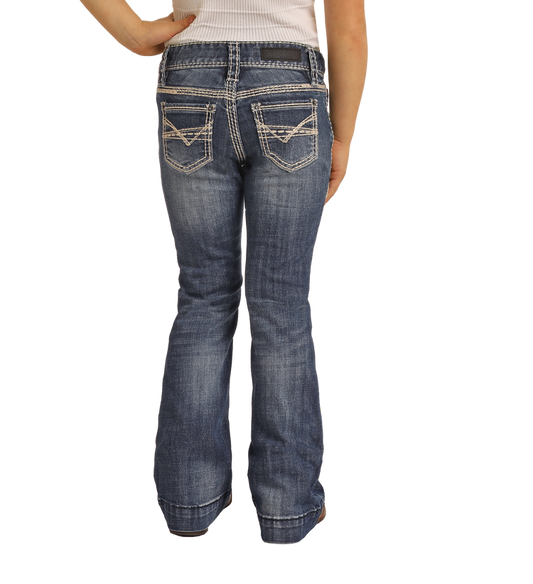 Girl's Heavy Stitch Trouser Jean