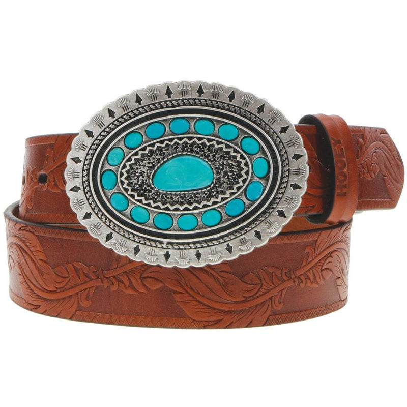 Women's Hooey Sioux Belt - Turq Buckle