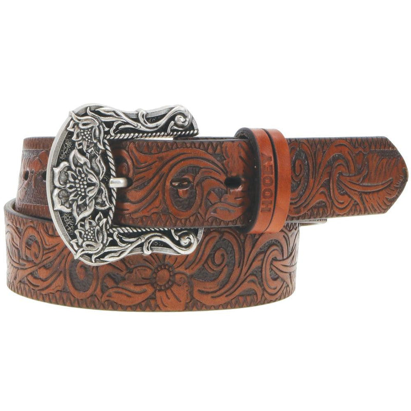 Women's Hooey Flora Belt - Brown with Floral
