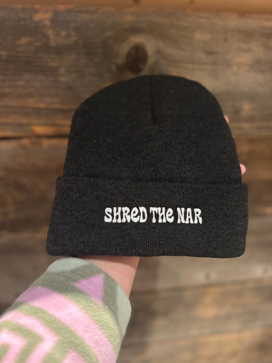 Shred the Nar Embroidered Beanies