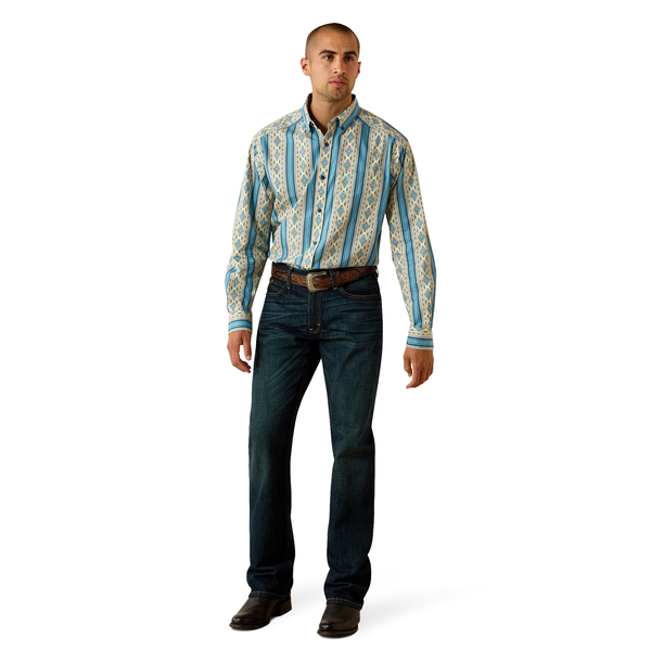 Men's Casual Southwest Long Sleeve Snap Shirt