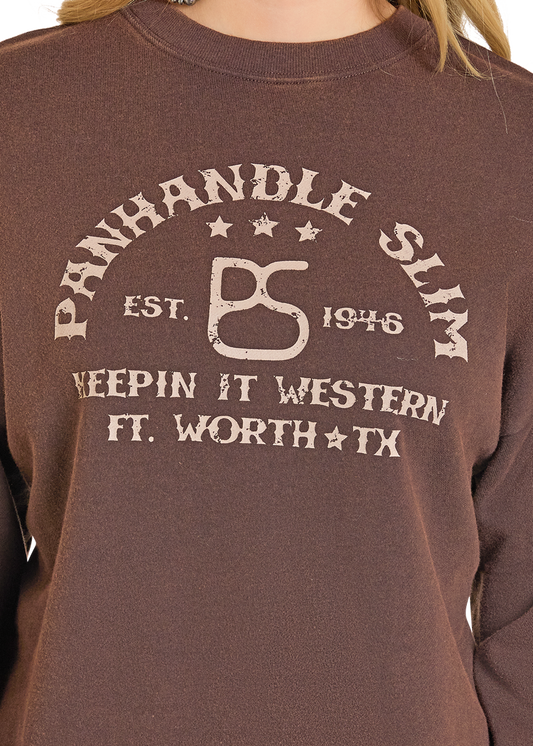 Women's Slim Graphic Crewneck Sweatshirt