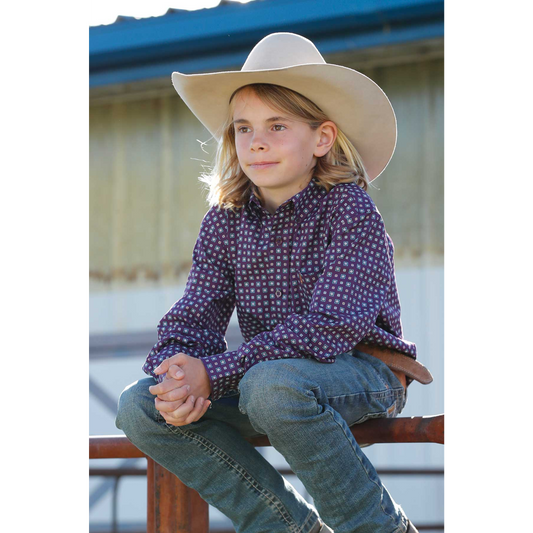 Boy's Long Sleeve Button Down Shirt