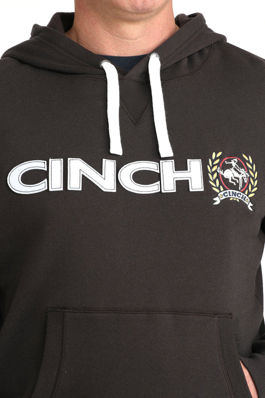 Men's Brown Cinch Logo Pullover Hoodie