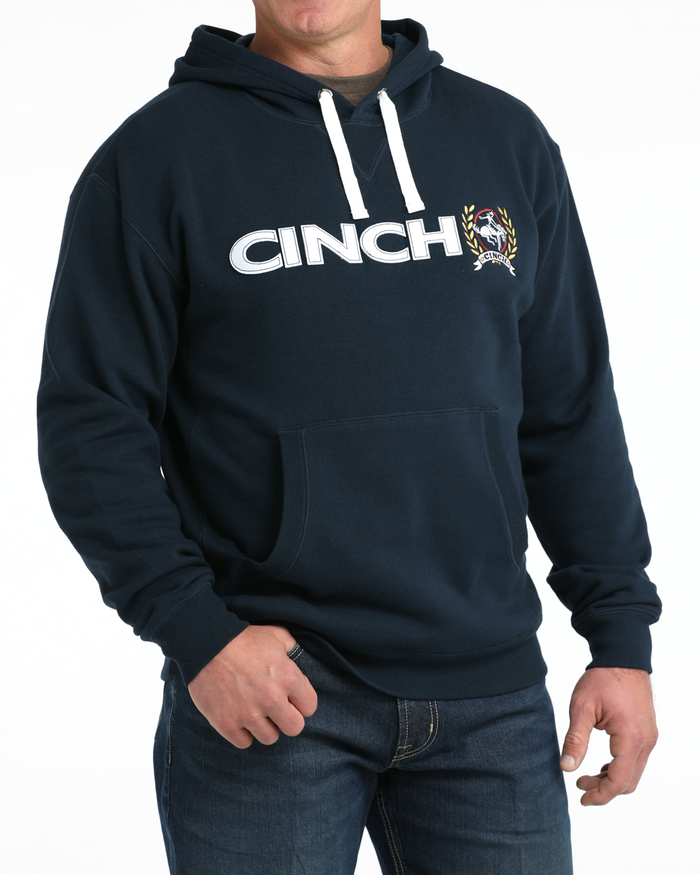 Men's Brown Cinch Logo Pullover Hoodie