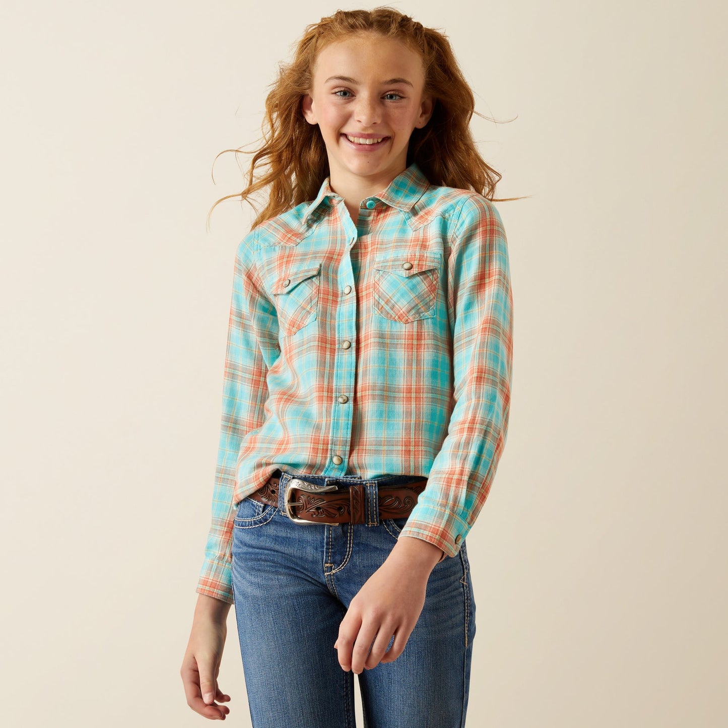 Girl's Edan Snap Long Sleeve