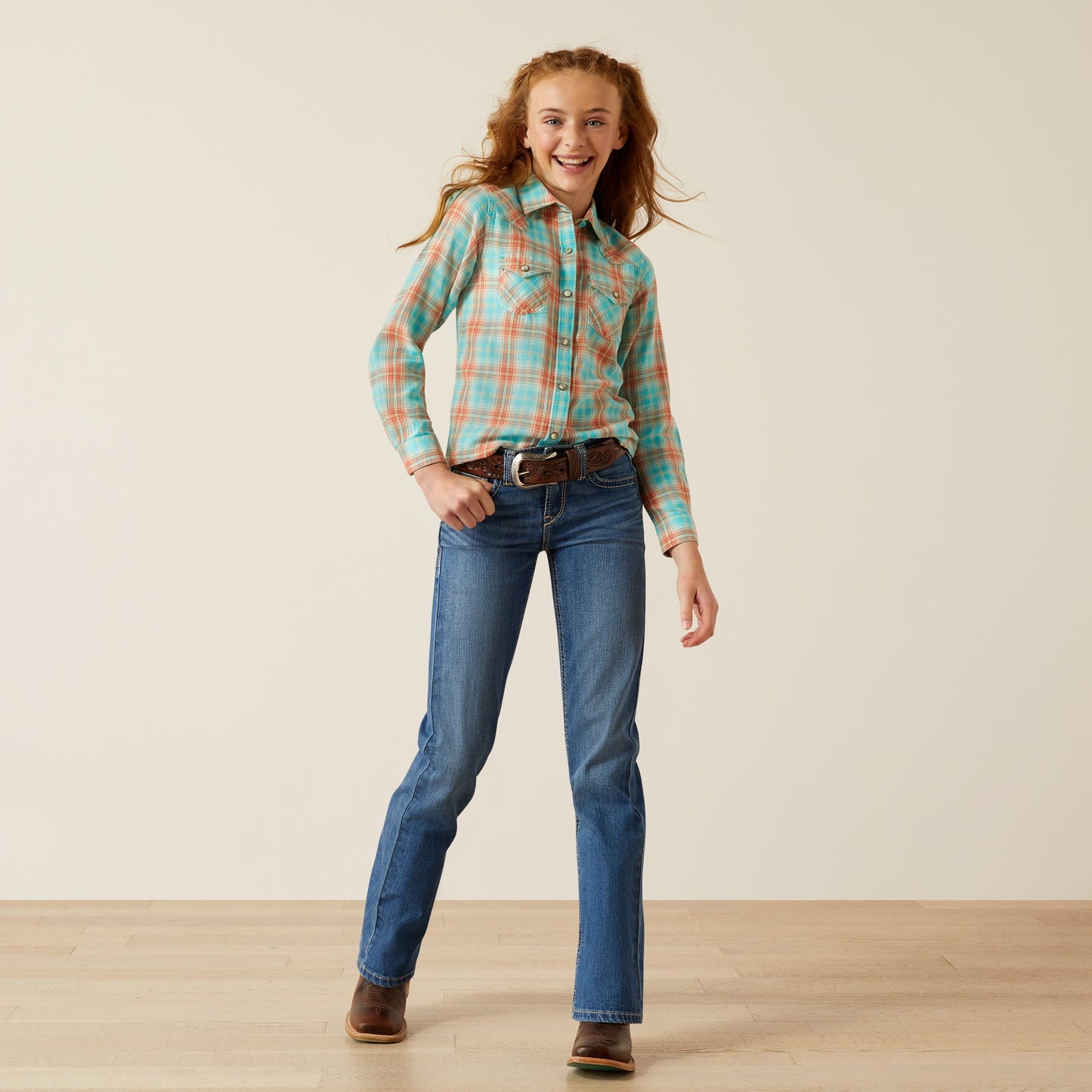 Girl's Edan Snap Long Sleeve