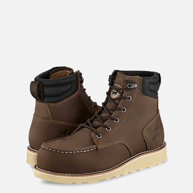 Unisex 6" Pipestone Leather Work Boot