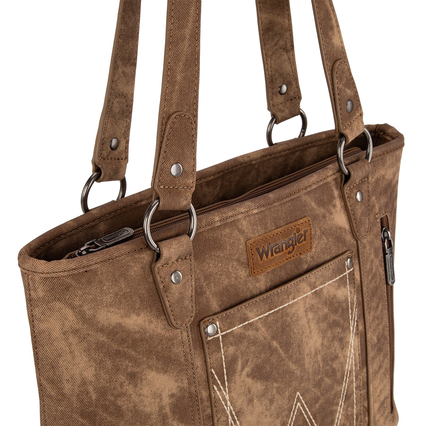 Wrangler W Stitch Water Repellent Tote Bag