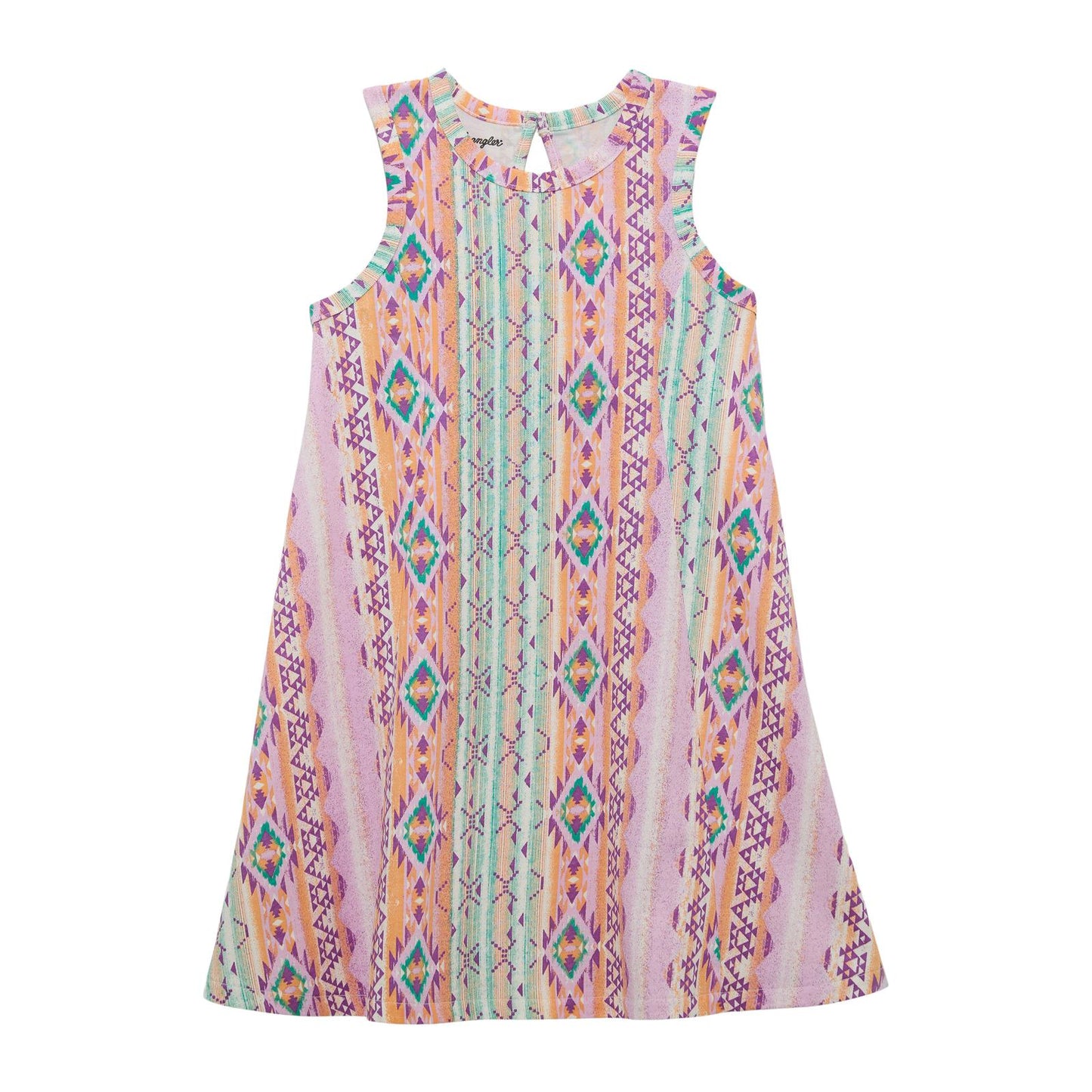 Girl's Multi-Color Aztec Dress