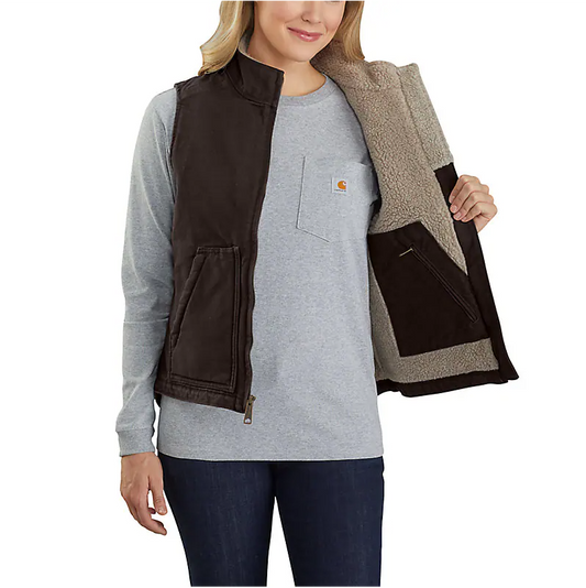 Women's Sherpa Mock Neck Vest