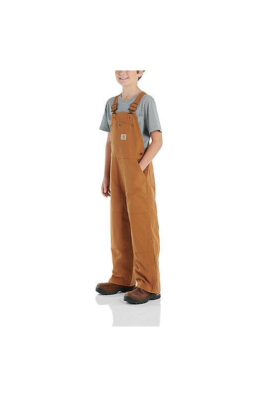 Kid's Canvas Insulated Bib Overalls