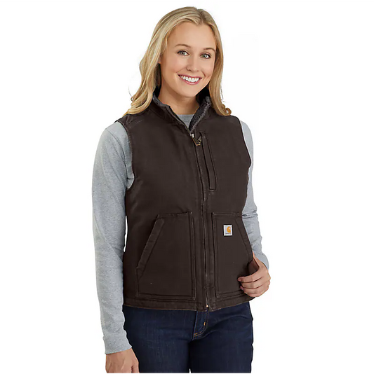 Women's Sherpa Mock Neck Vest